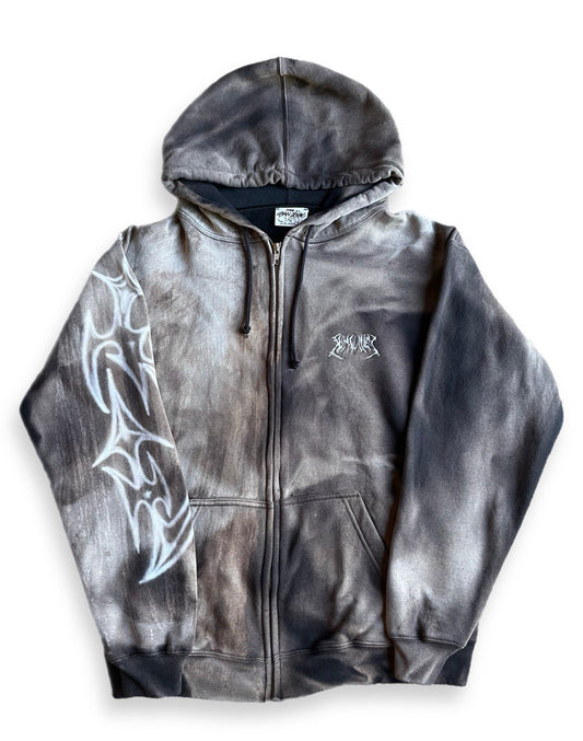 "9" airbrushed zip up